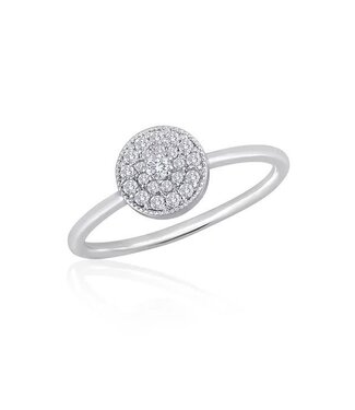 Round CZ Stack Ring