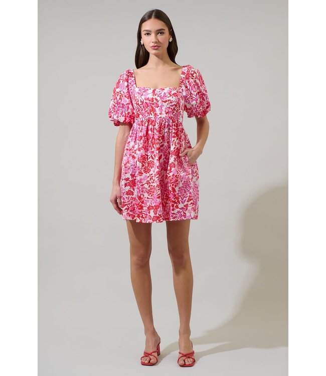 Reidy Floral Samia Smocked Mini Dress