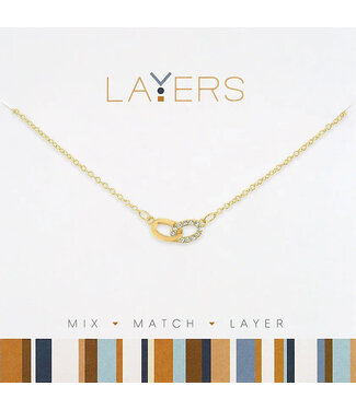 Gold Links Layers Necklace