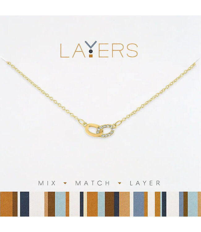 Gold Links Layers Necklace