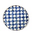 MACKENZIE CHILDS Royal Check Enamel Round Tray