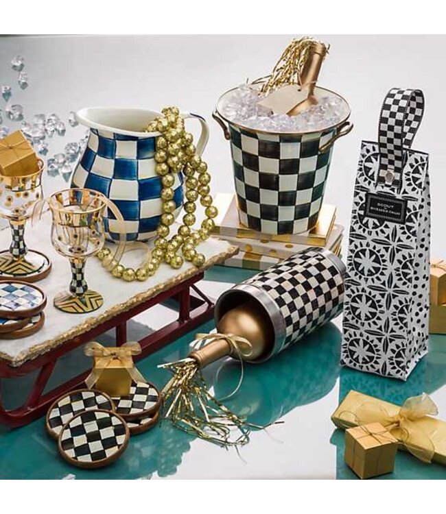 MACKENZIE CHILDS 3260 Wine Cooler - Courtly Check