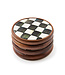 MACKENZIE CHILDS Courtly Check Enamel Coasters, Set of 4