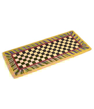 MACKENZIE CHILDS Courtly Check Double Door Entrance Mat