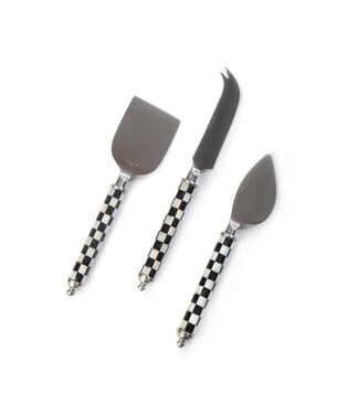 MACKENZIE CHILDS Courtly Check Supper Club Cheese Knife Set