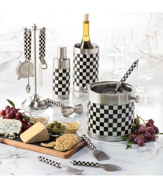 MACKENZIE CHILDS Courtly Check Supper Club Cheese Knife Set