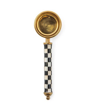 MACKENZIE CHILDS Courtly Check Supper Club Gold Coffee Scoop