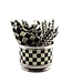 MACKENZIE CHILDS Courtly Check Supper Club Flatware Caddy
