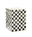 MACKENZIE CHILDS Courtly Check Capiz Waste Bin