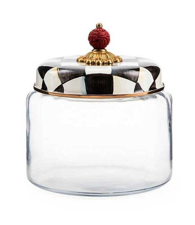 MACKENZIE CHILDS Courtly Check Kitchen Canister - Medium