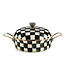 MACKENZIE CHILDS Courtly Check Enamel 3 Quart Casserole