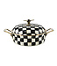 MACKENZIE CHILDS Courtly Check Enamel 5 Quart Casserole