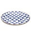 MACKENZIE CHILDS Royal Check Enamel Oval Platter