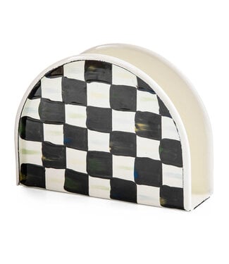 MACKENZIE CHILDS Courtly Check Enamel Napkin Holder