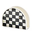 MACKENZIE CHILDS Courtly Check Enamel Napkin Holder