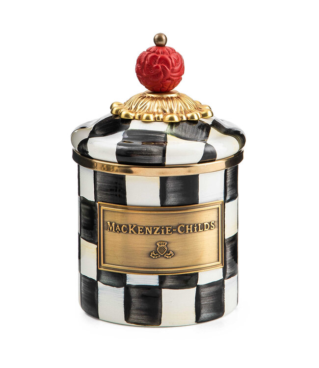 MACKENZIE CHILDS Courtly Check Mini Canister