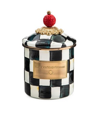 MACKENZIE CHILDS Courtly Check Demi Canister