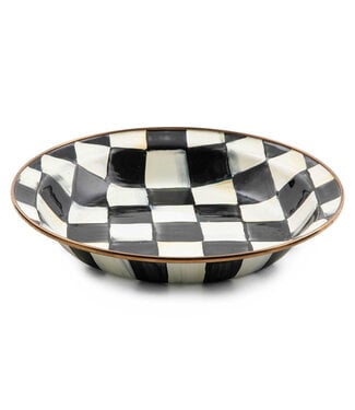 MACKENZIE CHILDS Courtly Check Enamel Pie Plate