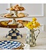 MACKENZIE CHILDS Royal Check Enamel Pedestal Platter - Large
