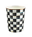 MACKENZIE CHILDS Courtly Check Enamel Waste Bin