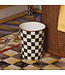 MACKENZIE CHILDS Courtly Check Enamel Waste Bin