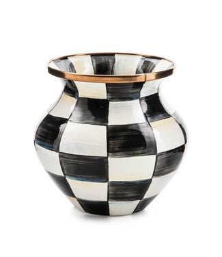 MACKENZIE CHILDS Courtly Check Enamel Vase