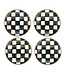 MACKENZIE CHILDS Courtly Check Appetizer Plates, Set of 4