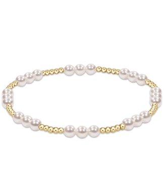 ENEWTON Classic Joy Pattern 4mm Bead Bracelet - Pearl