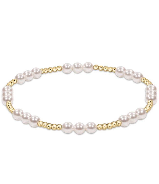 ENEWTON Classic Joy Pattern 4mm Bead Bracelet - Pearl