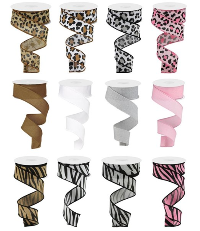 1.5"X10yd Leopard Print Ribbon