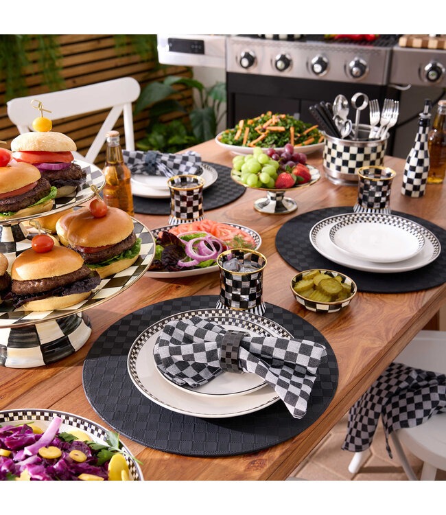 MACKENZIE CHILDS Courtly Check Everyday Lunch Plates - Sold Individually