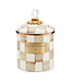 MACKENZIE CHILDS Mocha Check Small Canister