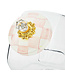 MACKENZIE CHILDS Cookie Jar with Rosy Check Lid