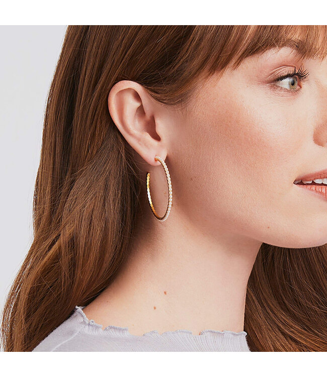 JULIE VOS Juliet Hoop Gold