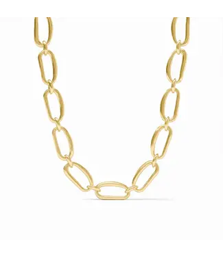 JULIE VOS Wave Link Necklace Gold