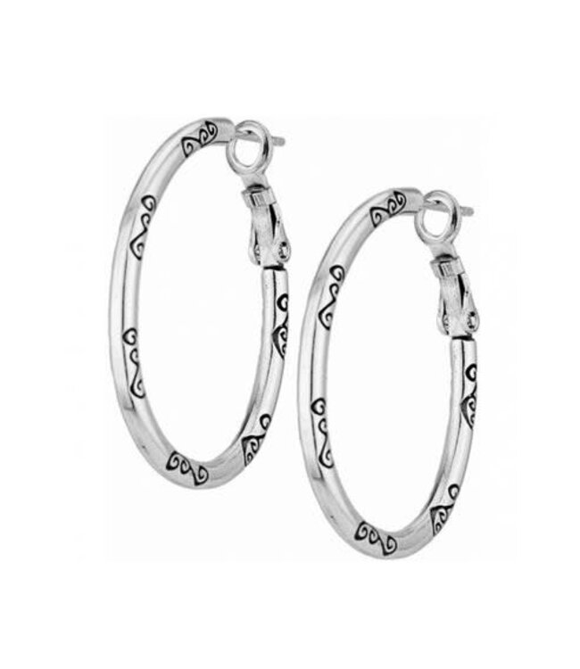 BRIGHTON Oval Hoop Charm Earrings