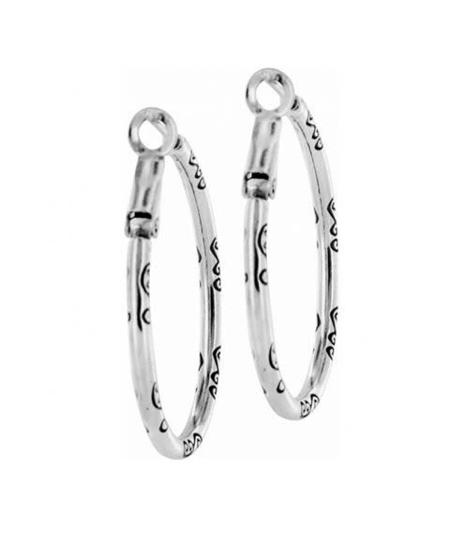 BRIGHTON Oval Hoop Charm Earrings
