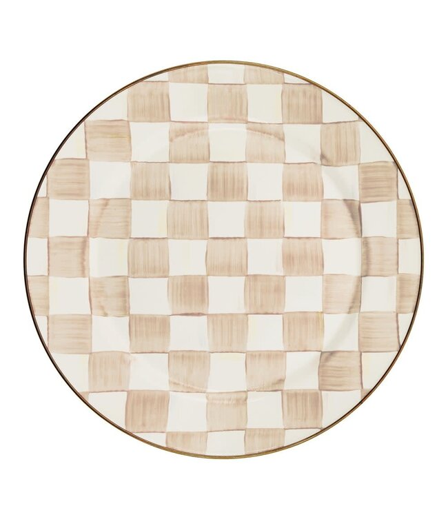 MACKENZIE CHILDS Mocha Check Charger/Plate