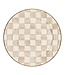 MACKENZIE CHILDS Mocha Check Charger/Plate