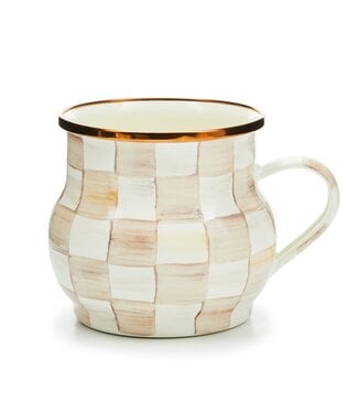 MACKENZIE CHILDS Mocha Check Mug