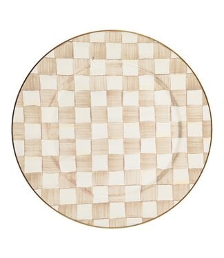MACKENZIE CHILDS Mocha Check Serving Platter
