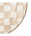 MACKENZIE CHILDS Mocha Check Serving Platter