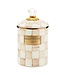 MACKENZIE CHILDS Mocha Check Medium Canister