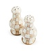 MACKENZIE CHILDS Mocha Check Large Salt & Pepper Shakers