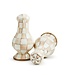 MACKENZIE CHILDS Mocha Check Large Salt & Pepper Shakers