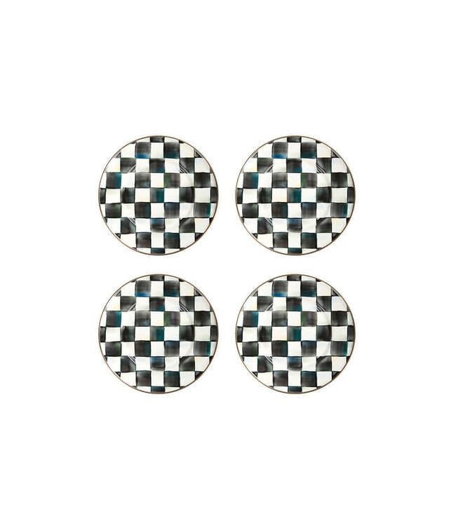 MACKENZIE CHILDS Courtly Check Salad Plates - Sold Individually
