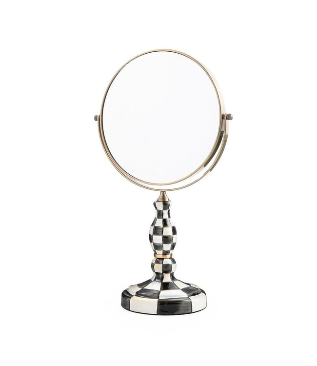 MACKENZIE CHILDS Courtly Check Enamel Vanity Mirror
