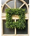 Spring Boxwood Square Wreath 16"