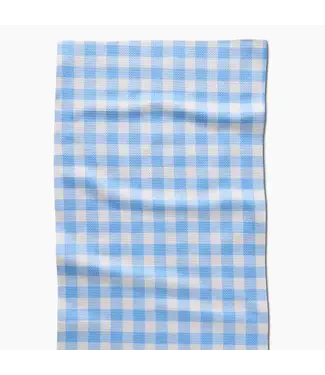 GEOMETRY Angelic Sky Gingham Tea Towel