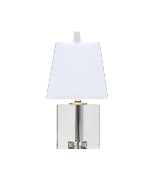 Solid Hand Cut and Polished Crystal Lamp